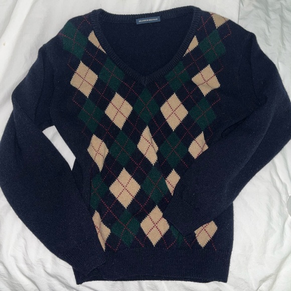 Brandy Melville Argyle Sweater - Picture 1 of 3